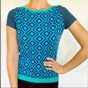 Loft Diamond Pattern Blouse